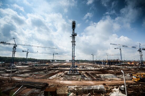 Строительство стадиона "Космос Арена" в Самаре к ЧМ-2018