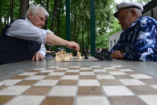 Шахматный турнир в парке "Сокольники"