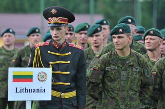 Церемония открытия международных военных учений "Репид Трайдент - 2015"