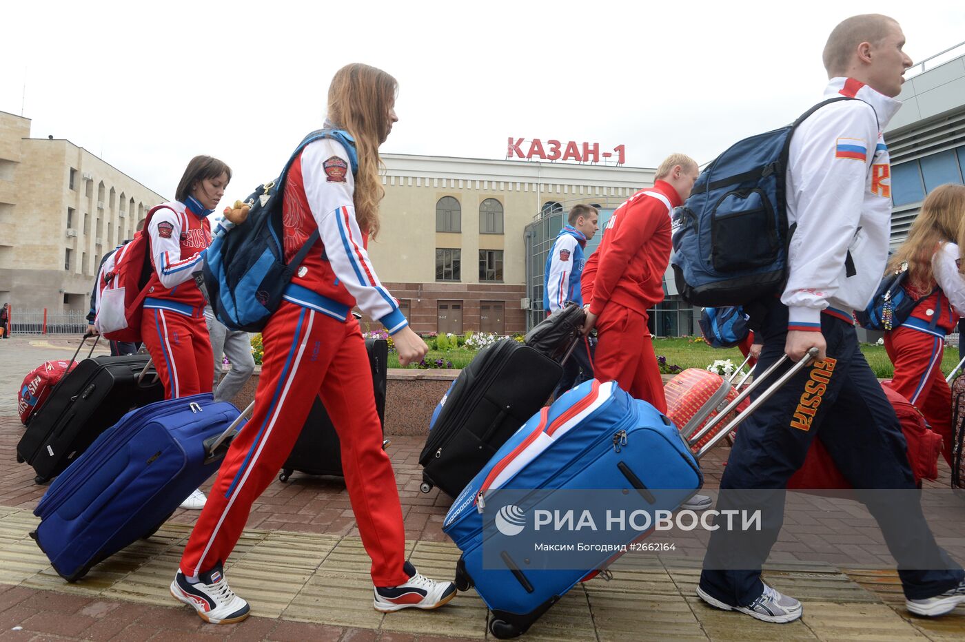 Сборная России прибыла на чемпионат мира FINA 2015