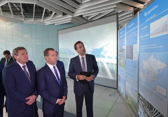 Рабочая поездка премьер-министра РФ Д.Медведева в Новосибирскую область