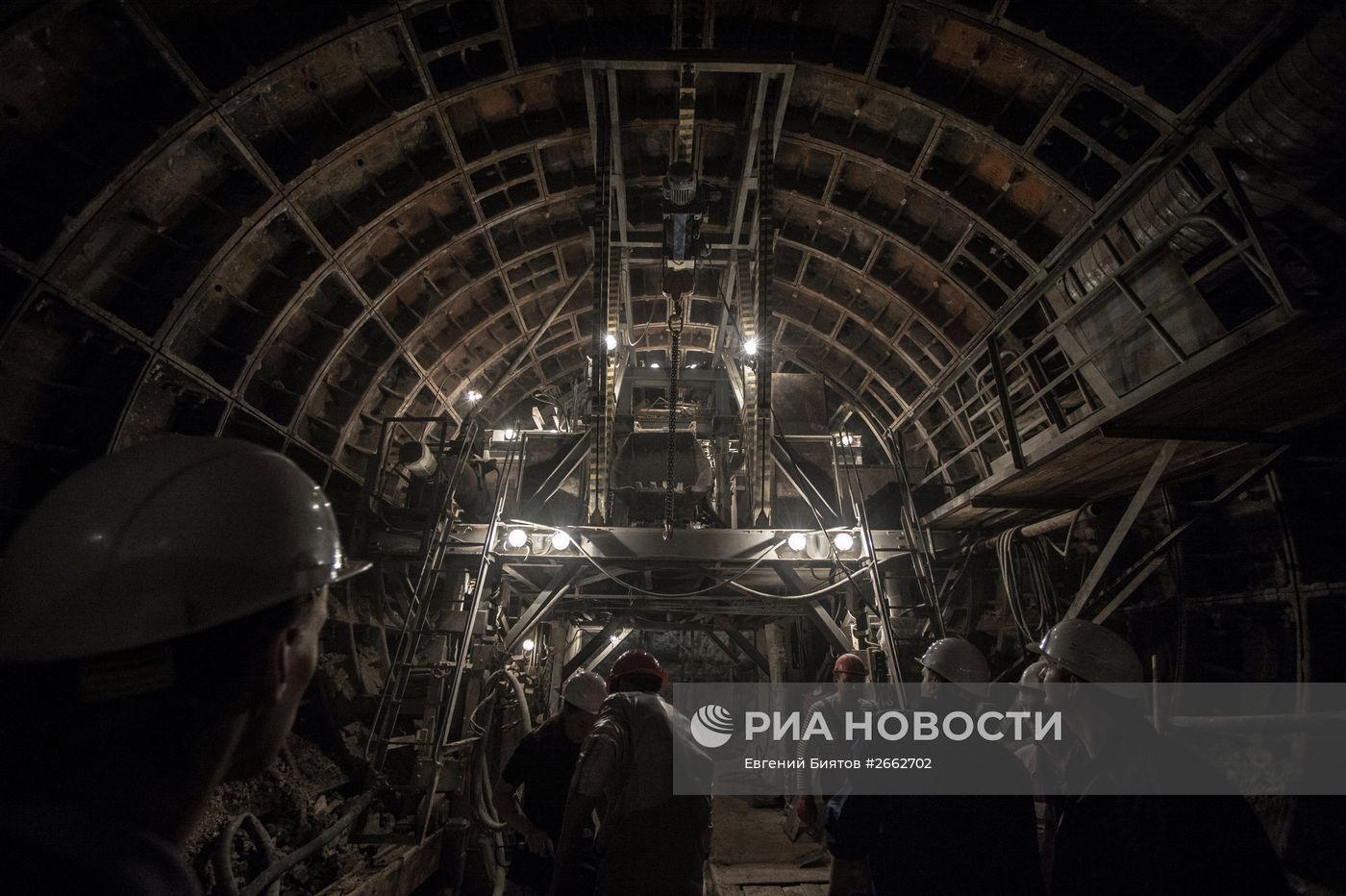 Строительство станции московского метрополитена "Нижняя Масловка"