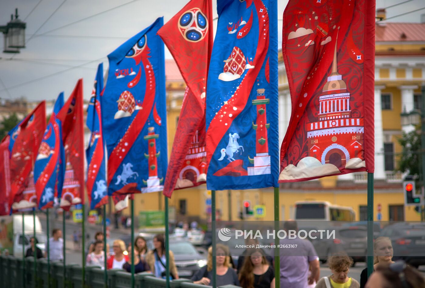 Подготовка к предварительной жеребьевке ЧМ-2018 по футболу в Санкт-Петербурге