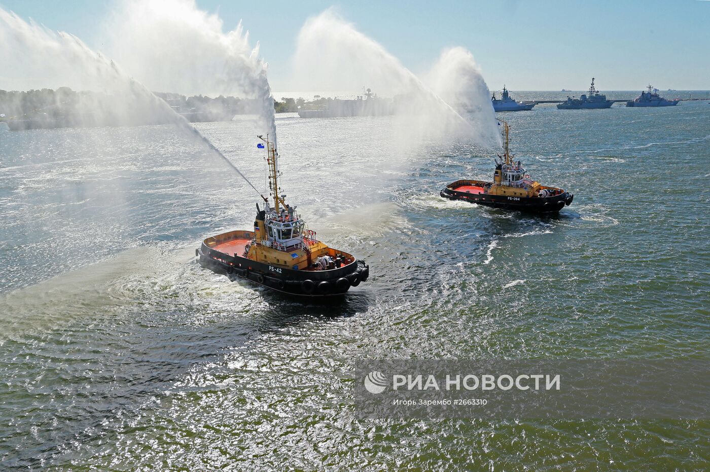 Генеральная репетиция парада ко Дню ВМФ в Балтийске