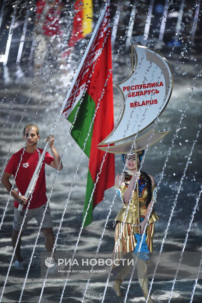 Церемония открытия XVI чемпионата мира по водным видам спорта
