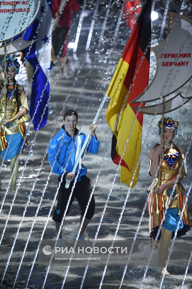 Церемония открытия XVI чемпионата мира по водным видам спорта