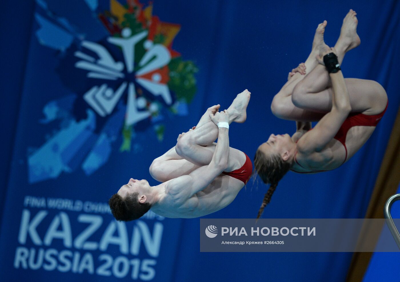 Чемпионат мира FINA 2015. Синхронные прыжки в воду. Смешанные дуэты. Вышка 10 м. Финал