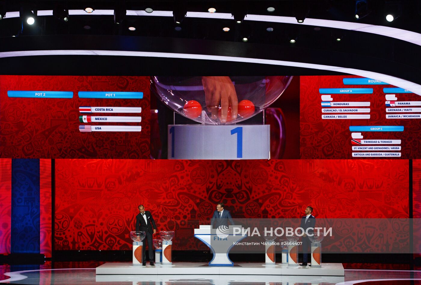 Предварительная жеребьевка ЧМ-2018 по футболу