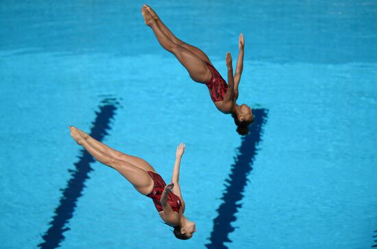 Чемпионат мира FINA 2015. Синхронные прыжки в воду. Женщины. Трамплин 3 м. Финал