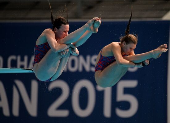 Чемпионат мира FINA 2015. Синхронные прыжки в воду. Женщины. Трамплин 3 м. Финал