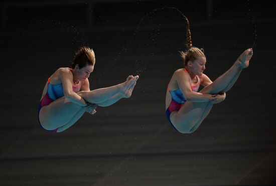 Чемпионат мира FINA 2015. Синхронные прыжки в воду. Женщины. Трамплин 3 м. Финал