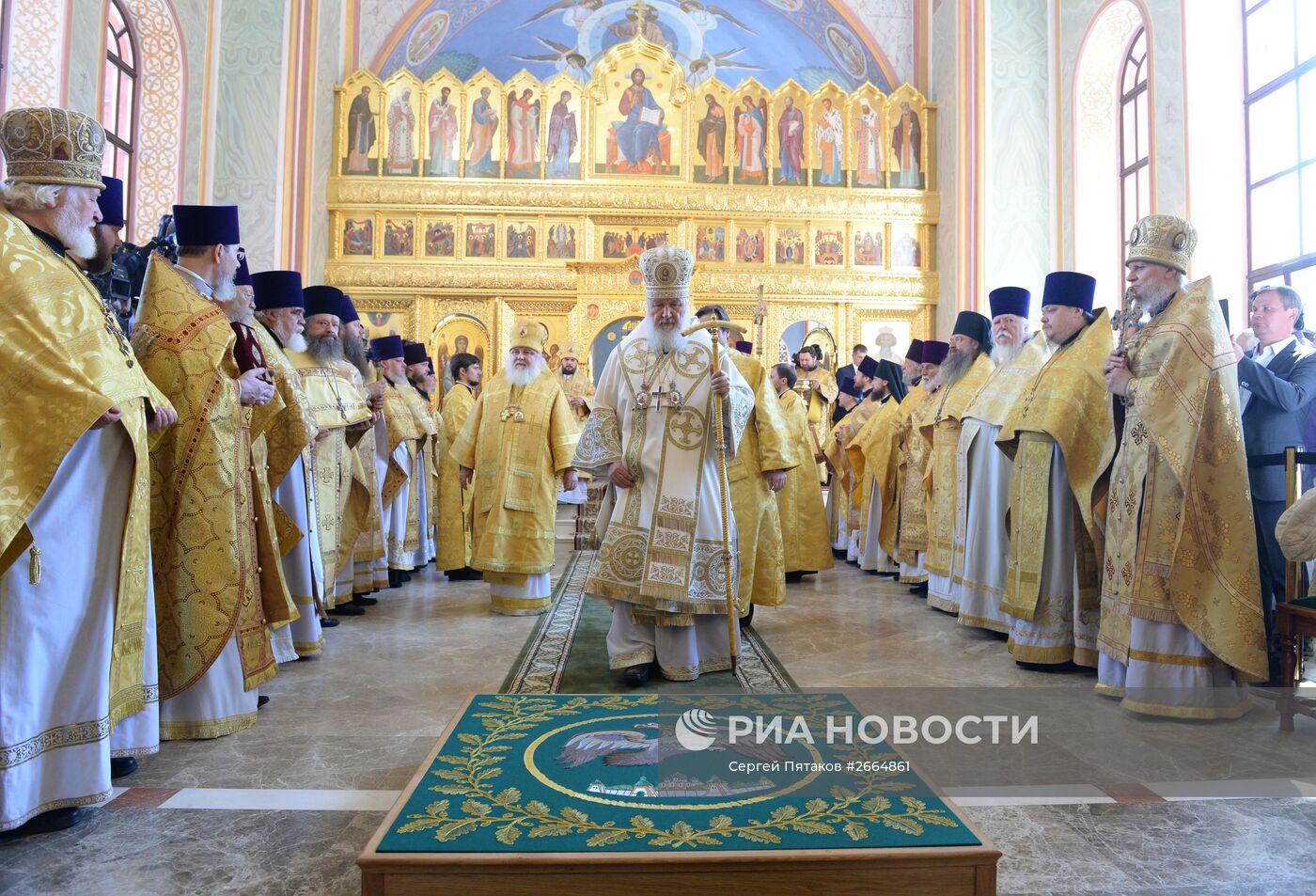 Освящение храма князя Владимира в Московском епархиальном доме