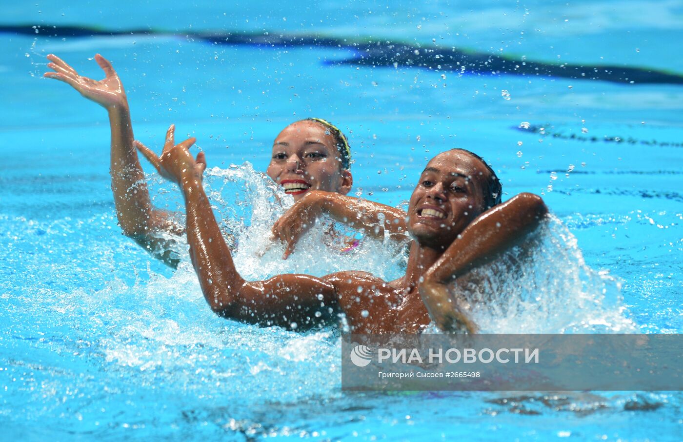 Чемпионат мира FINA 2015. Синхронное плавание. Смешанный дуэт. Техническая программа. Финал