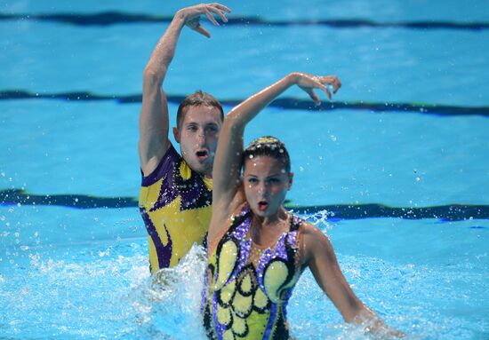 Чемпионат мира FINA 2015. Синхронное плавание. Смешанный дуэт. Техническая программа. Финал