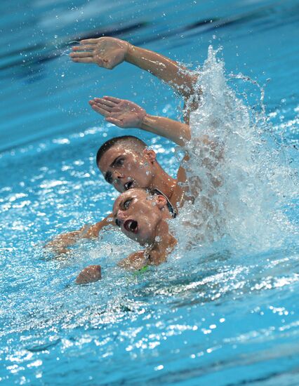 Чемпионат мира FINA 2015. Синхронное плавание. Смешанный дуэт. Техническая программа. Финал