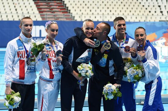 Чемпионат мира FINA 2015. Синхронное плавание. Смешанный дуэт. Техническая программа. Финал