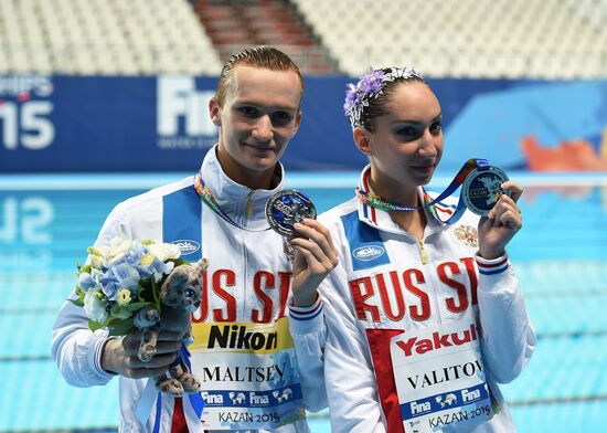 Чемпионат мира FINA 2015. Синхронное плавание. Смешанный дуэт. Техническая программа. Финал