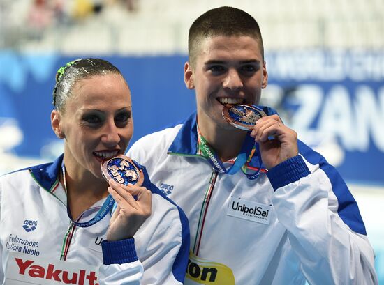 Чемпионат мира FINA 2015. Синхронное плавание. Смешанный дуэт. Техническая программа. Финал