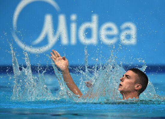 Чемпионат мира FINA 2015. Синхронное плавание. Смешанный дуэт. Техническая программа. Финал