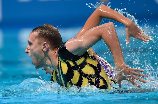 Чемпионат мира FINA 2015. Синхронное плавание. Смешанный дуэт. Техническая программа. Финал