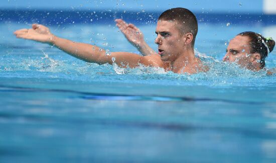 Чемпионат мира FINA 2015. Синхронное плавание. Смешанный дуэт. Техническая программа. Финал