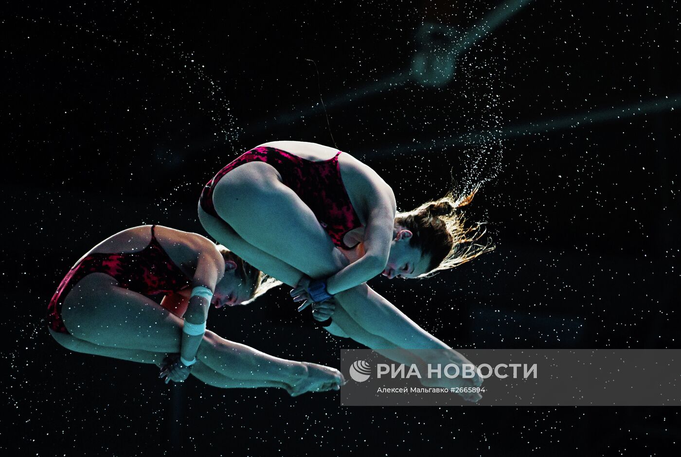 Чемпионат мира FINA 2015. Синхронные прыжки в воду. Женщины. Вышка 10 м. Предварительный раунд