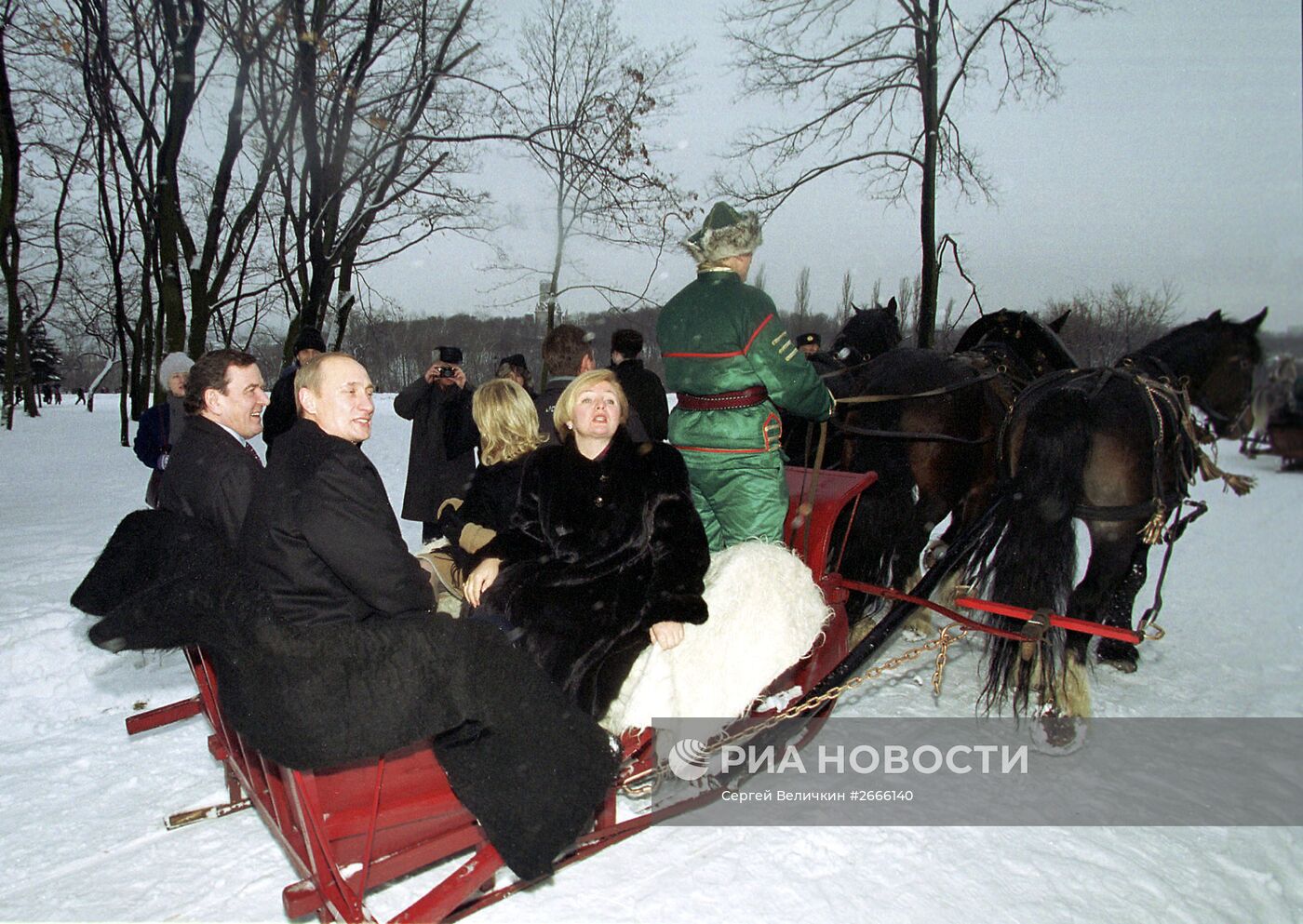 Герхард Шредер и Владимир Путин