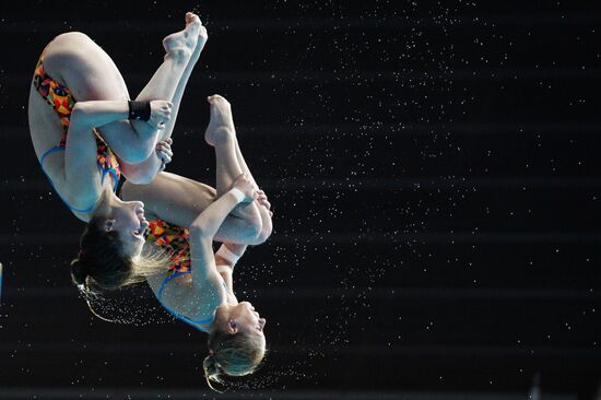 Чемпионат мира FINA 2015. Синхронные прыжки в воду. Женщины. Вышка 10м. Финал