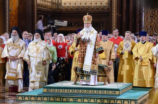 Патриаршее служение в день памяти святого равноапостольного князя Владимира