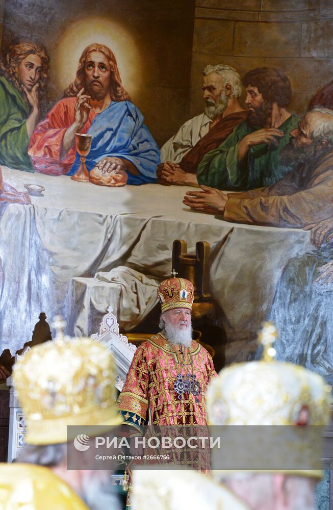 Патриаршее служение в день памяти святого равноапостольного князя Владимира