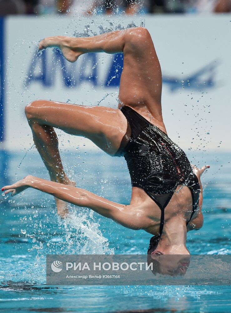 Чемпионат мира FINA 2015. Синхронное плавание. Смешанные дуэты. Произвольная программа. Предварительный раунд