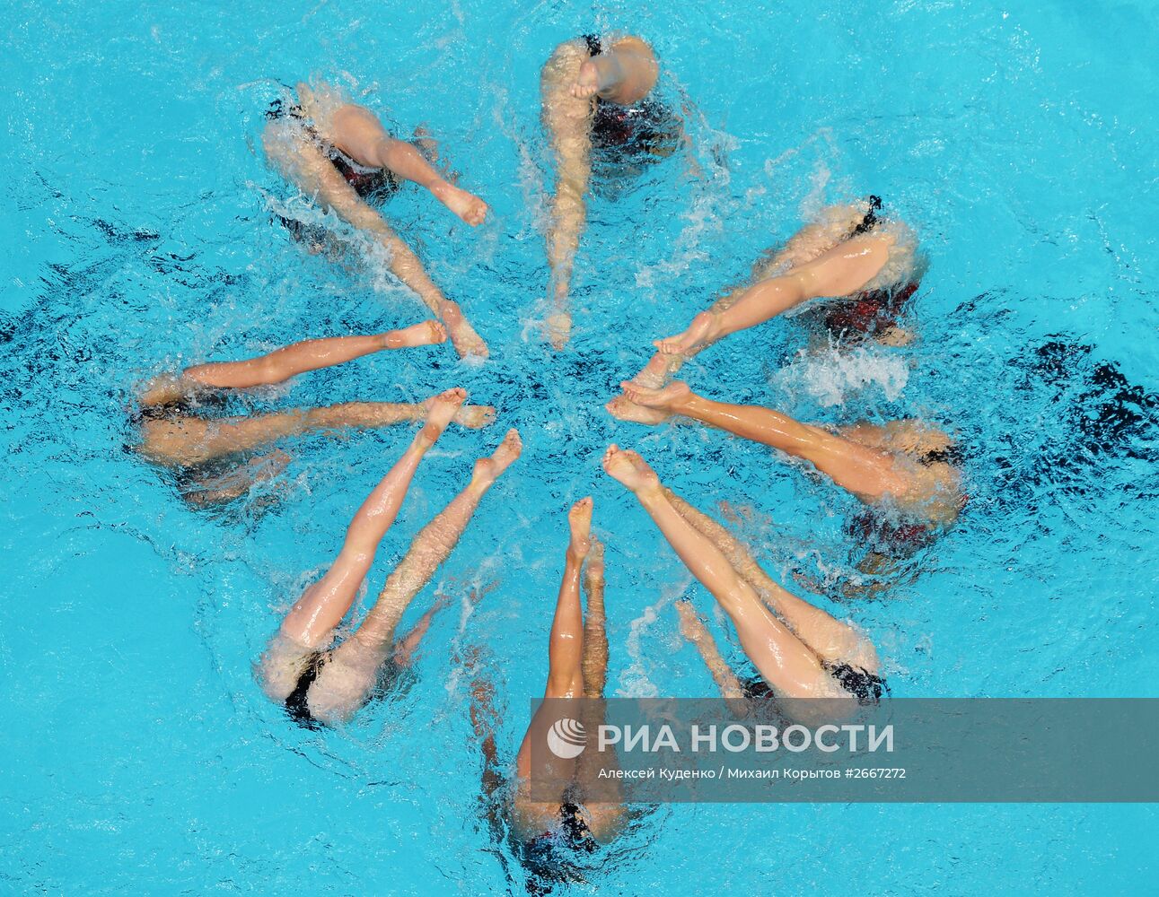 Чемпионат мира FINA 2015. Синхронное плавание. Группы. Произвольная программа. Предварительный раунд