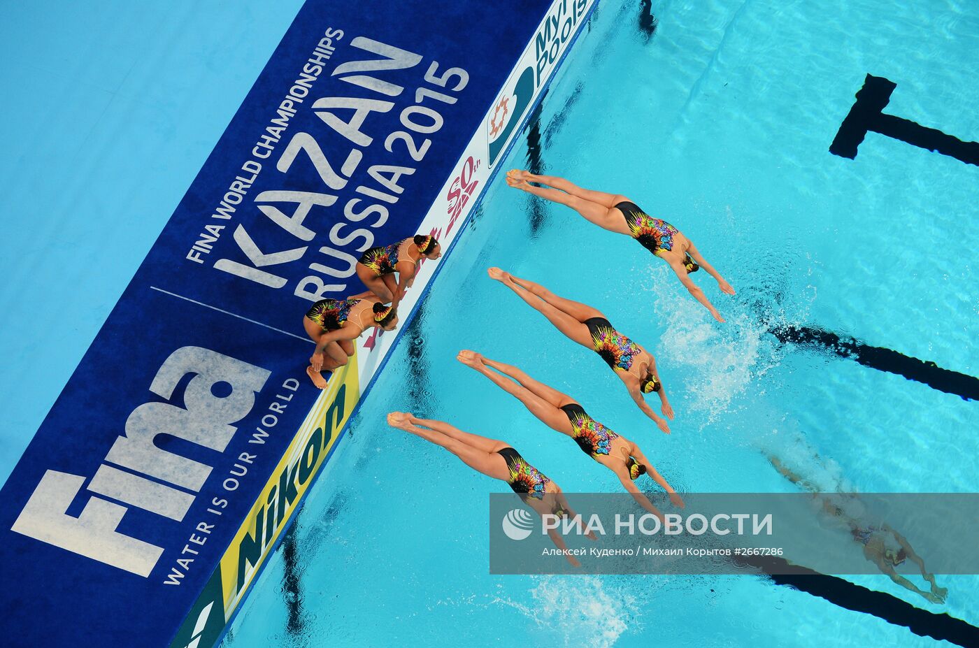 Чемпионат мира FINA 2015. Синхронное плавание. Группы. Произвольная программа. Предварительный раунд