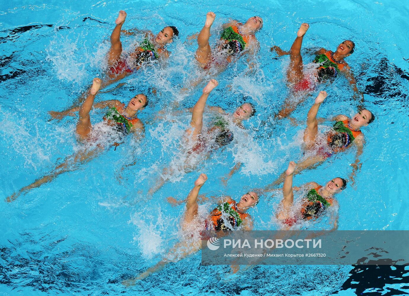 Чемпионат мира FINA 2015. Синхронное плавание. Группы. Произвольная программа. Предварительный раунд