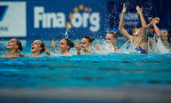 Чемпионат мира FINA 2015. Синхронное плавание. Группы. Произвольная программа. Предварительный раунд
