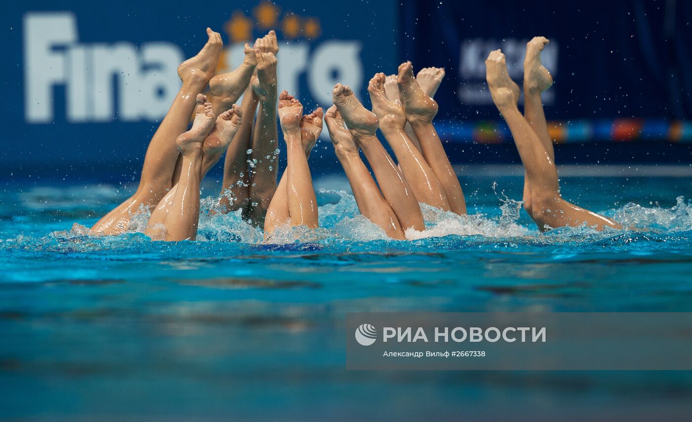 Чемпионат мира FINA 2015. Синхронное плавание. Группы. Произвольная программа. Предварительный раунд