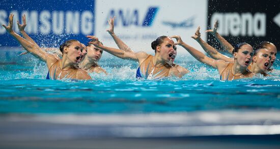Чемпионат мира FINA 2015. Синхронное плавание. Группы. Произвольная программа. Предварительный раунд