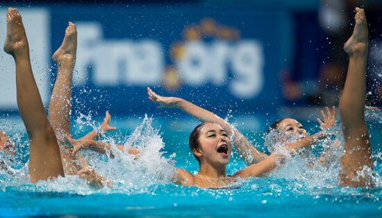 Чемпионат мира FINA 2015. Синхронное плавание. Группы. Произвольная программа. Предварительный раунд