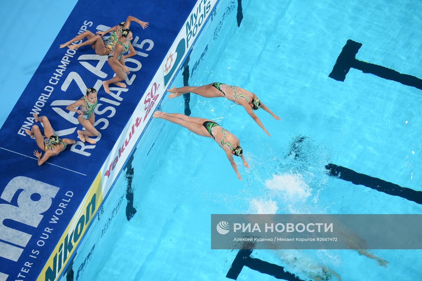 Чемпионат мира FINA 2015. Синхронное плавание. Группы. Произвольная программа. Предварительный раунд