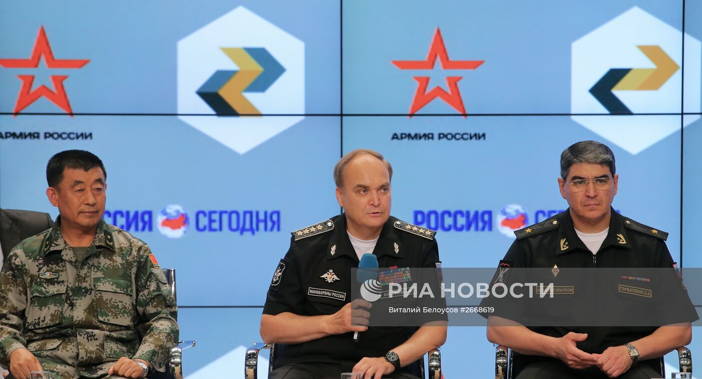 Пресс-конференция заместителя министра обороны Российской Федерации Анатолия Антонова