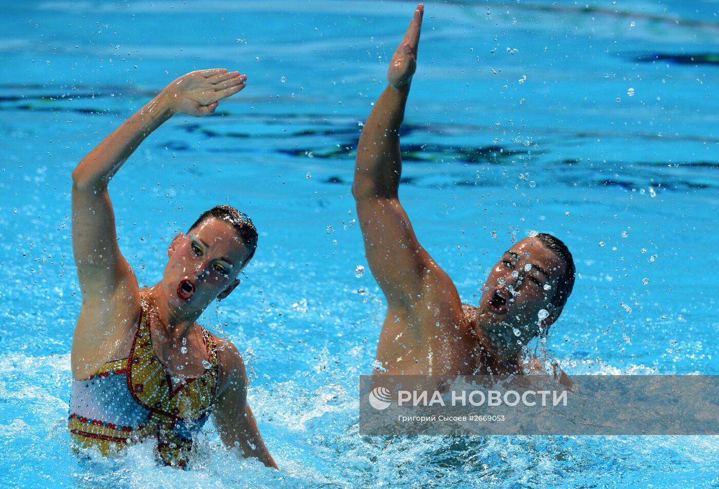 Чемпионат мира FINA 2015. Синхронное плавание. Смешанные дуэты. Произвольная программа. Финал