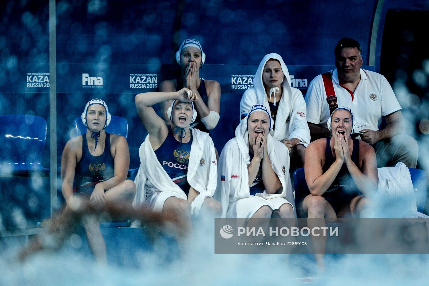 Чемпионат мира FINA 2015. Водное поло. Женщины. Матч Россия - Китай