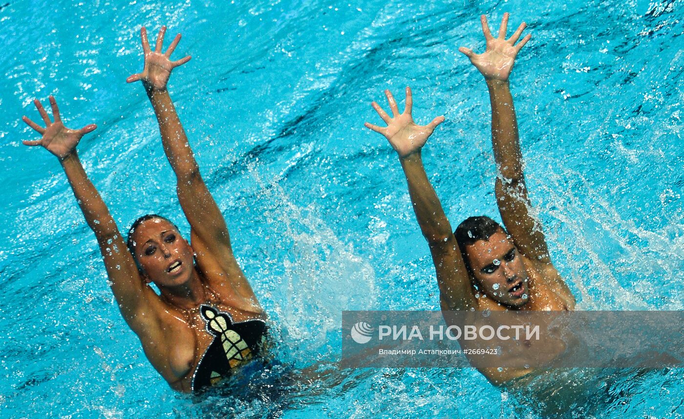 Чемпионат мира FINA 2015. Синхронное плавание. Смешанные дуэты. Произвольная программа. Финал
