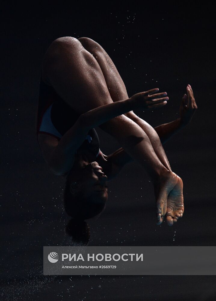 Чемпионат мира FINA 2015. Прыжки в воду. Женщины. Трамплин 3 м. Полуфинал