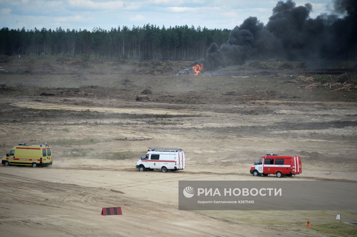 Вертолет Ми-28 потерпел крушение в Рязанской области