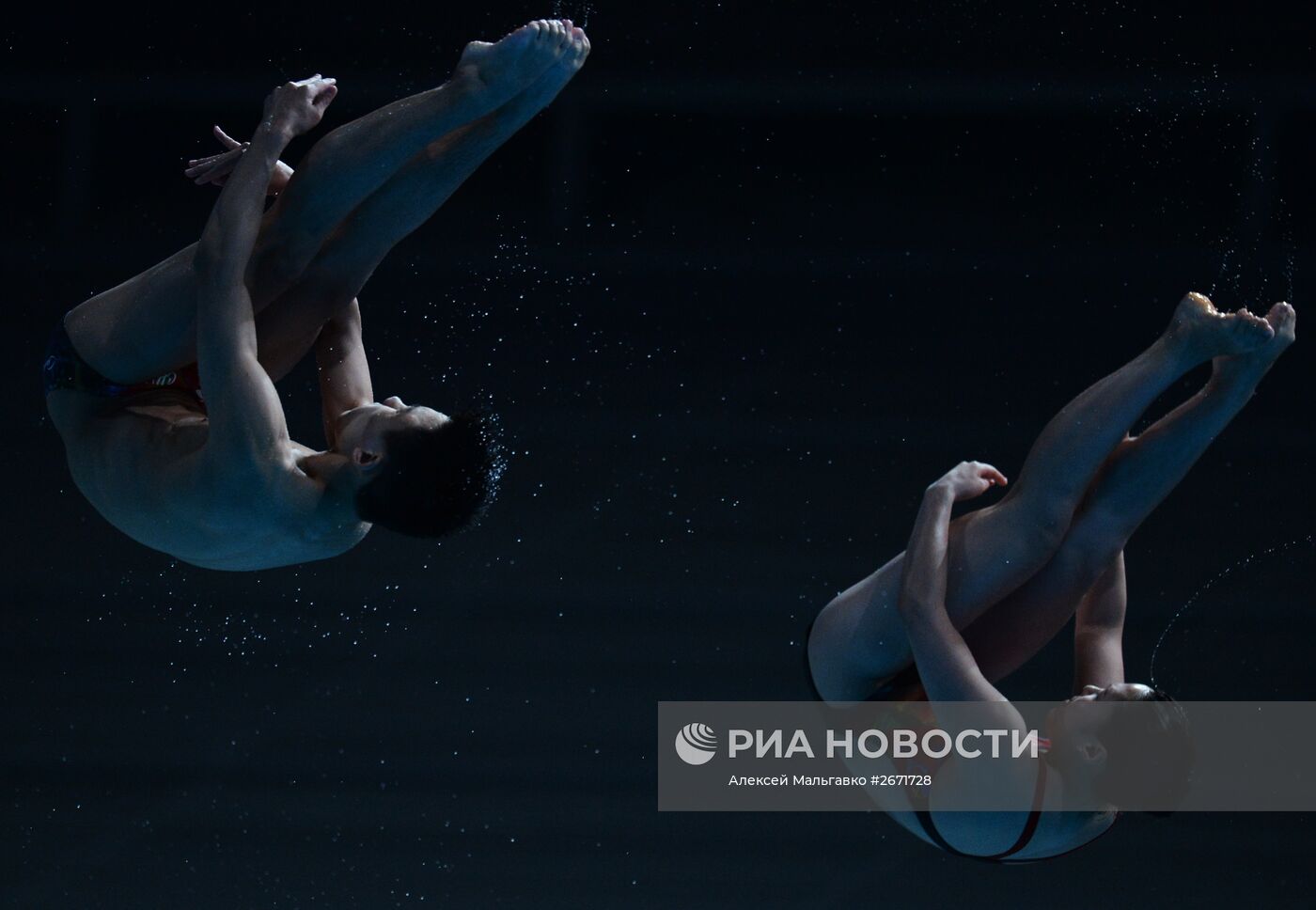 Чемпионат мира FINA 2015. Синхронные прыжки в воду. Смешанные дуэты. Трамплин 3 м. Финал