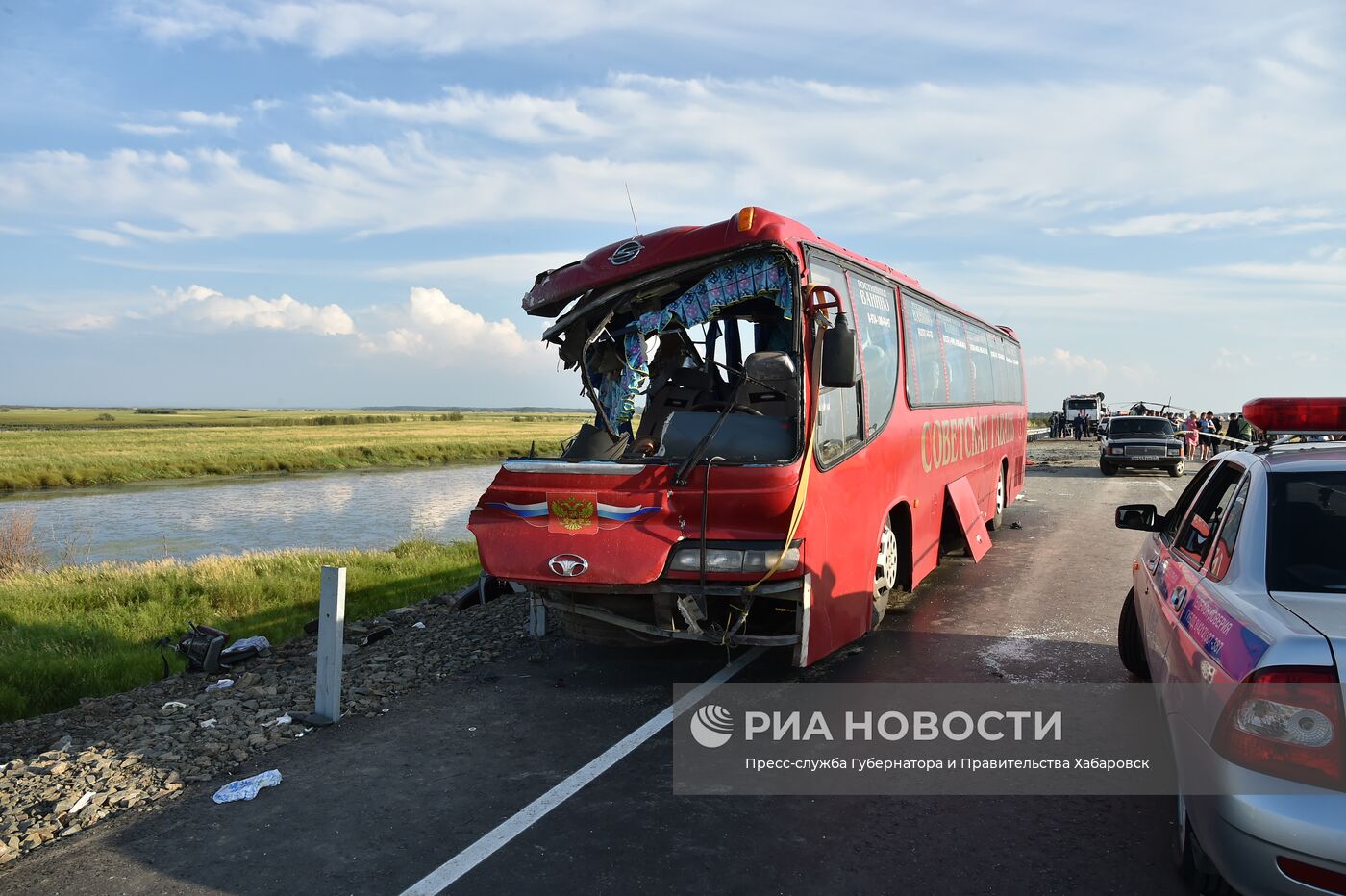 ДТП с автобусами в Хабаровском крае
