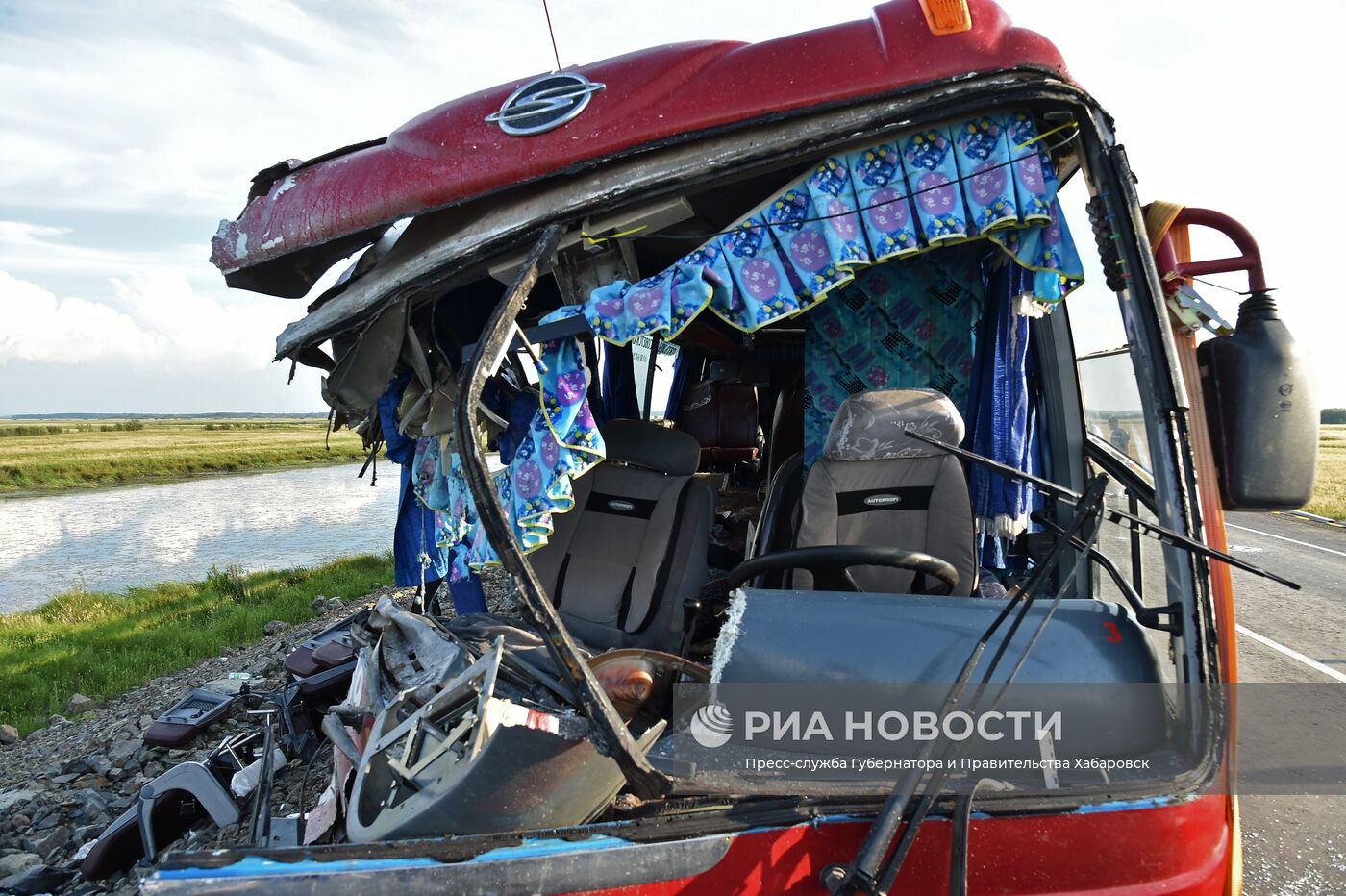 ДТП с автобусами в Хабаровском крае