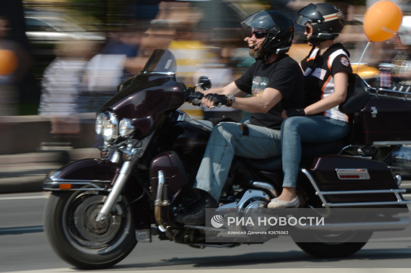 Мотопарад Harley-Davidson в Санкт-Петербурге