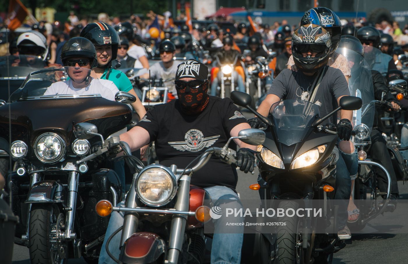 Мотопарад Harley-Davidson в Санкт-Петербурге